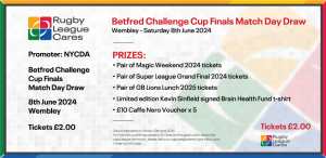 BETFRED CHALLENGE CUP FINAL <br> MATCH DAY DRAW